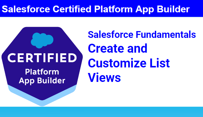 Salesforce Fundamentals : Create and Customize List Views