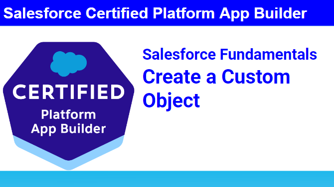 Salesforce Fundamentals : Create a Custom Object
